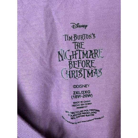 Disney Nightmare Before Christmas Shirt Womens 2XL Sleeveless Tank Top Jack - Picture 4 of 8